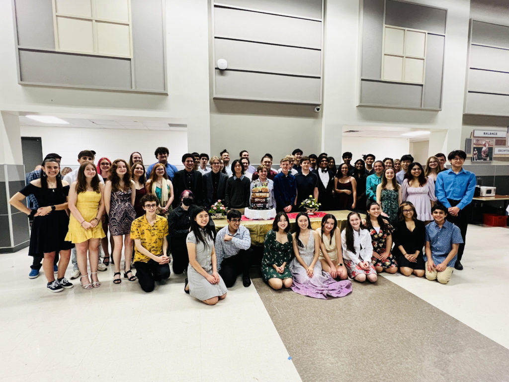The Class of 2022 at the Band Banquet held on May 6, 2022